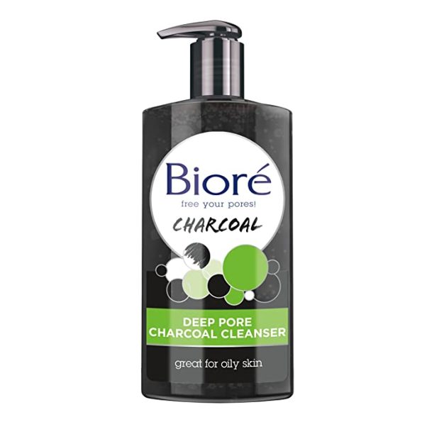 Bioré Deep Pore Charcoal Face Wash, Facial Cleanser for Dirt and Makeup Removal From Oily Skin, 6.77 Ounce