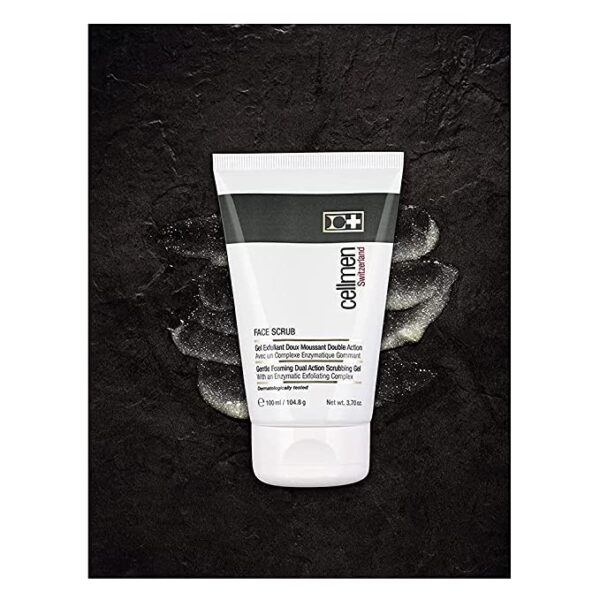 Cellcosmet Cellmen Face Scrub – Exfoliating Face Wash Gel With Foaming Action (3.7 oz) - Image 4